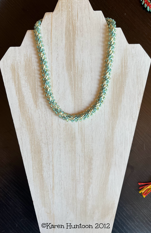 Edge Bead Necklace Kit - Turquoise & Mint