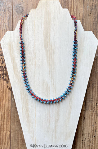 Jubilee Ribbon Kusari Tsunagi Edge Bead Necklace Kit - Sedona