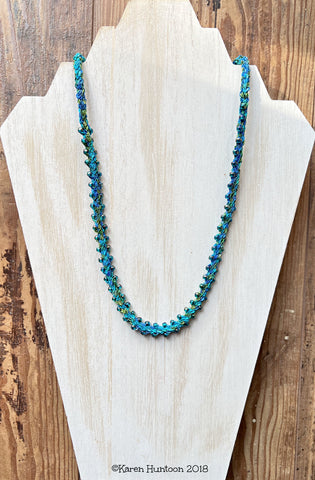 Jubilee Ribbon Kusari Tsunagi Edge Bead Necklace Kit - Sea Dreams