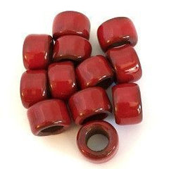 Porcelain Pony Beads, Large Hole - Copper