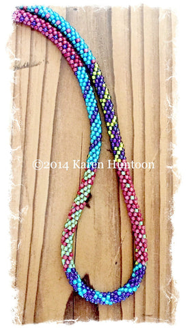 Painting with Beads Kumihimo Necklace Kit - Rhapsody